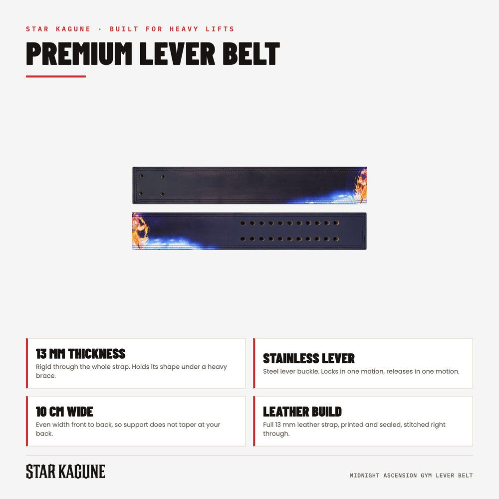 Midnight Ascension Gym Lever Belt specifications