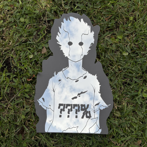 ???% Mirror, Mob Psycho 100 wall mirror, laid flat