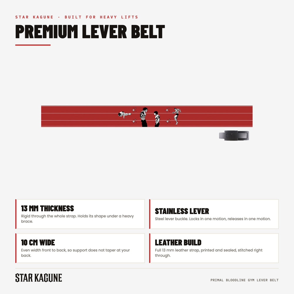 Primal Bloodline Gym Lever Belt specifications