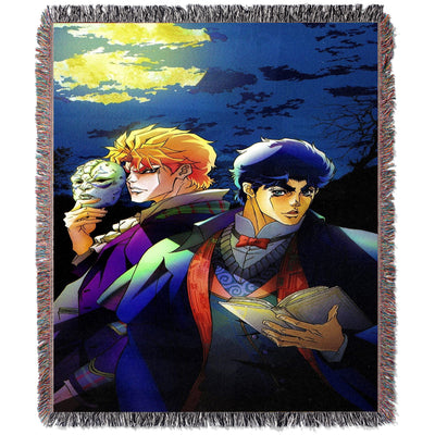 STONE MASK WOVEN BLANKET TAPESTRY