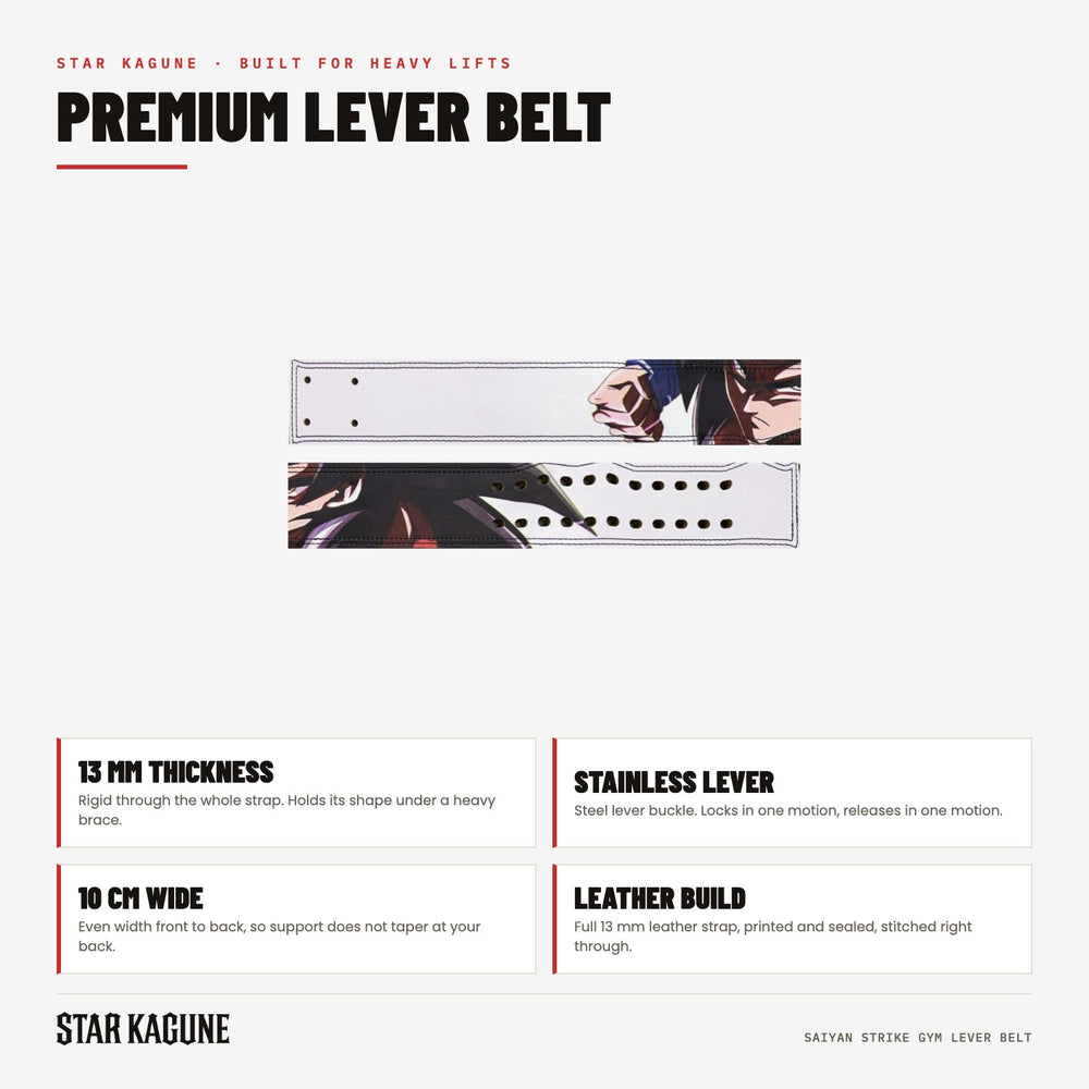 Saiyan Strike Gym Lever Belt specifications
