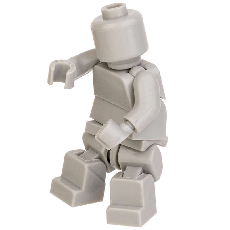 Flex Minifigure — Stone Grey