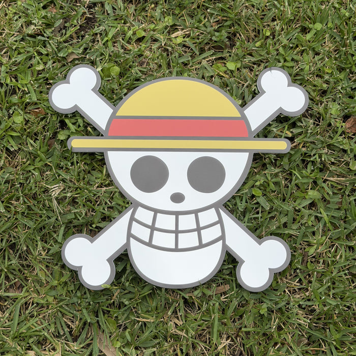Straw Hat Flag Mirror, One Piece wall mirror, laid flat