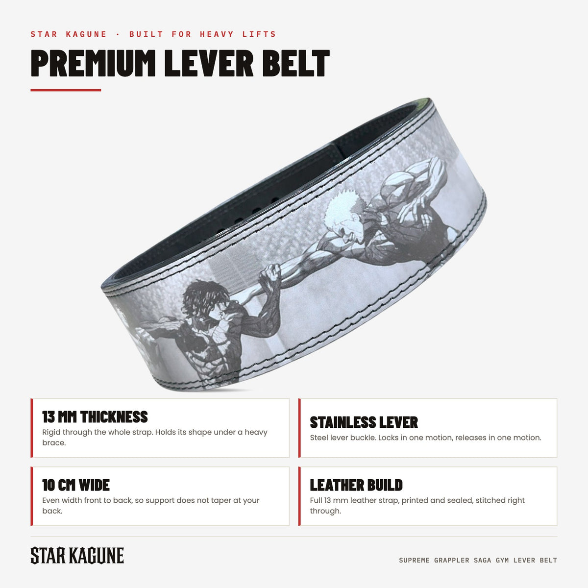Supreme GRAPPLER SAGA Gym Lever Belt specifications