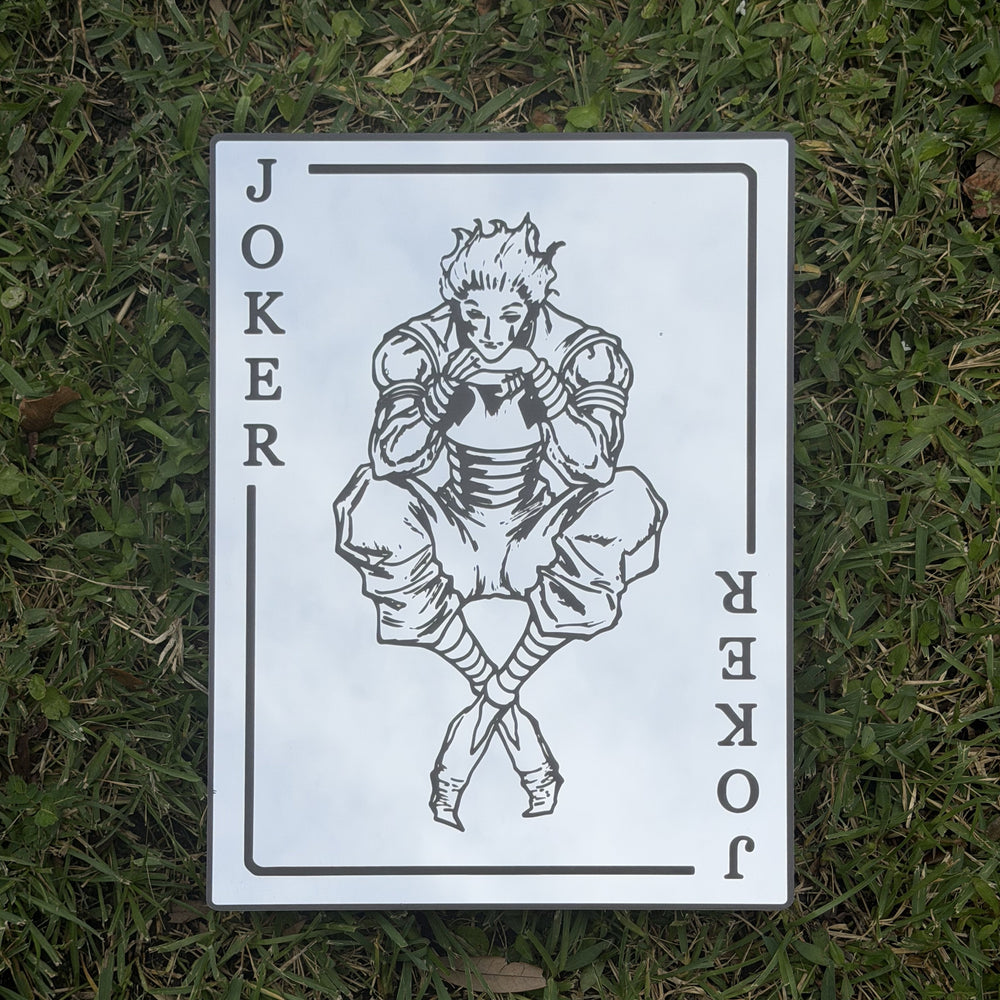 The Joker Card Mirror, Hunter x Hunter wall mirror, laid flat