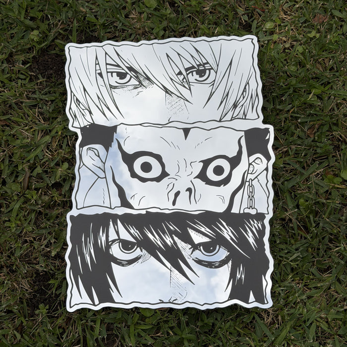 Three Gazes Mirror, Death Note wall mirror, laid flat