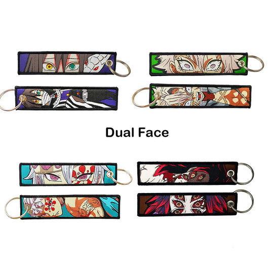 Demon Slayer Embroidered Keychains