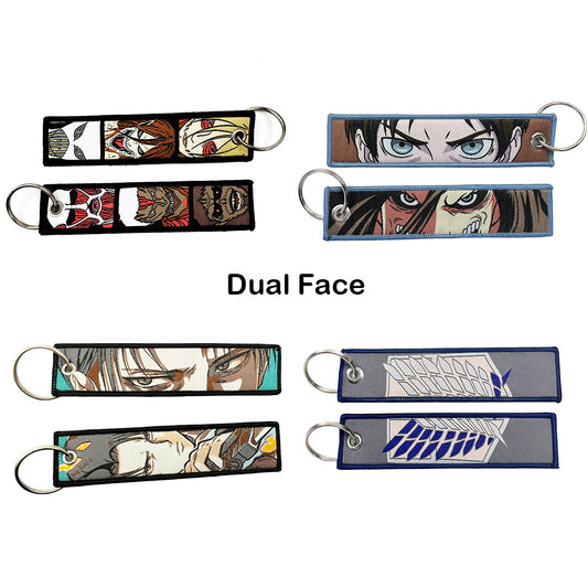 Attack On Titan Embroidered Keychains