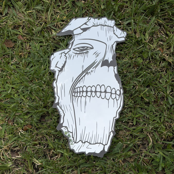Titan'S Maw Mirror, Attack on Titan wall mirror, laid flat