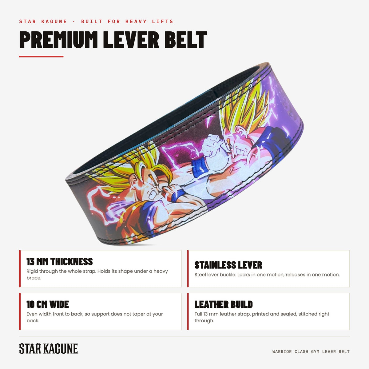 Warrior Clash Gym Lever Belt specifications
